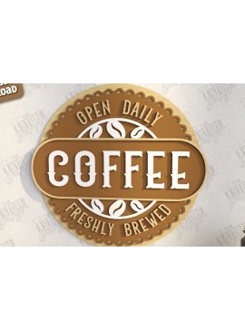 Intra απο ξύλο plywood  Χρώμα wenge 3mm-4mm πάχος - Coffee Bar Sign | Καφενείο Δίασταση 30x20 cm INTRAFABR-114280937