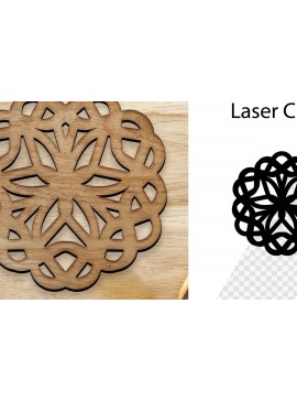 Intra απο ξύλο plywood  Χρώμα wenge 3mm-4mm πάχος - Coaster Coaster . Στρογγυλό σουβέρ Δίασταση 30x20 cm INTRAFABR-4076742