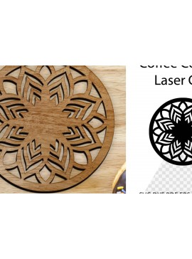 Intra απο ξύλο plywood  Χρώμα wenge 3mm-4mm πάχος - Coaster Coaster . Στρογγυλό σουβέρ Δίασταση 30x20 cm INTRAFABR-4076765