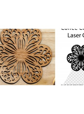 Intra απο ξύλο plywood  Χρώμα wenge 3mm-4mm πάχος - Coaster Coaster . Στρογγυλό σουβέρ Δίασταση 30x20 cm INTRAFABR-4076775