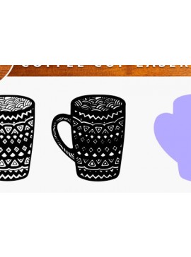 Σετ των 2 Intra απο ξύλο plywood  Χρώμα wenge 3mm-4mm πάχος - Πακέτο με για φλιτζάνι καφέ, Δίασταση 20x20 cm INTRAFABR-99555766