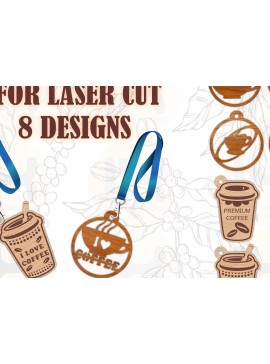 Σετ των 2 Intra απο ξύλο plywood  Χρώμα wenge 3mm-4mm πάχος - Μπρελόκ καφέ για Δίασταση 4x4 cm INTRAFABR-100838077