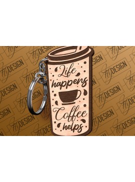 Σετ των 2 Intra απο ξύλο plywood  Χρώμα wenge 3mm-4mm πάχος - Κοπή Laser Μπρελόκ Καφέ | Αστεία αποσπάσματα Δίασταση 4x4 cm INTRAFABR-100838186