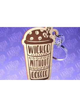 Σετ των 2 Intra απο ξύλο plywood  Χρώμα wenge 3mm-4mm πάχος - Κοπή Laser Μπρελόκ Καφέ | Αστεία αποσπάσματα Δίασταση 4x4 cm INTRAFABR-34028456