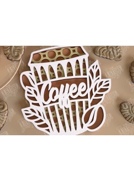 Intra απο ξύλο plywood  Χρώμα wenge 3mm-4mm πάχος - Καφέ Mandala | Πρότυπο 3D | CNC Δίασταση 30x30 cm INTRAFABR-91655572