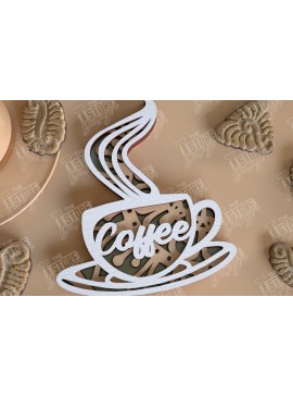 Intra απο ξύλο plywood  Χρώμα wenge 3mm-4mm πάχος - Καφέ Mandala | Πρότυπο 3D | CNC Δίασταση 30x30 cm INTRAFABR-90585426