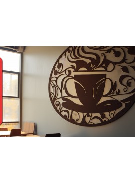 Intra απο ξύλο plywood  Χρώμα wenge 3mm-4mm πάχος - Coffee Shop Decor Δίασταση 30x20 cm INTRAFABR-94093832