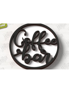 Intra απο ξύλο plywood  Χρώμα wenge 3mm-4mm πάχος - Coffee Sign | Καφενείο Δίασταση 30x20 cm INTRAFABR-115696142