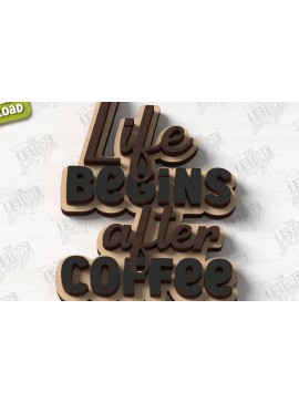 Intra απο ξύλο plywood  Χρώμα wenge 3mm-4mm πάχος - Coffee Sign | Καφενείο Δίασταση 30x20 cm INTRAFABR-115596216