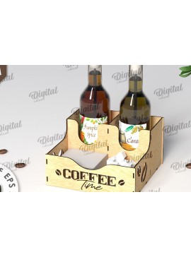 Intra απο ξύλο plywood  Χρώμα wenge 3mm-4mm πάχος - με λέιζερ για σιρόπι καφέ Δίασταση 30x20 cm INTRAFABR-26105090