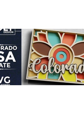 Intra απο ξύλο plywood  Χρώμα wenge 3mm-4mm πάχος - Κοπή χαρτιού 3d State Colorado USA Δίασταση 30x20 cm INTRAFABR-24535356