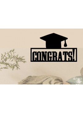 Intra απο ξύλο plywood  Χρώμα wenge 3mm-4mm πάχος - Συγχαρητήρια! κοπής με λέιζερ ού τοίχου Δίασταση 40x50 cm INTRAFABR-25003720