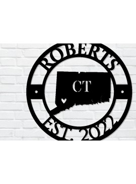 Intra απο ξύλο plywood  Χρώμα wenge 3mm-4mm πάχος - Προσαρμοσμένη πινακίδα Connecticut, Αμερικανική Πολιτεία Δίασταση 30x40 cm INTRAFABR-18721751