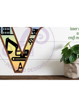 Intra απο ξύλο plywood  Χρώμα wenge 3mm-4mm πάχος - Κατασκευή Large V Wall Letter 3 Layer Δίασταση 30x20 cm INTRAFABR-29796760