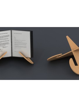 Intra απο ξύλο plywood  Χρώμα wenge 3mm-4mm πάχος - Βάση βιβλίων μαγειρικής / Βιβλιοθήκη οθόνης 112 Δίασταση 30x20 cm INTRAFABR-33008627