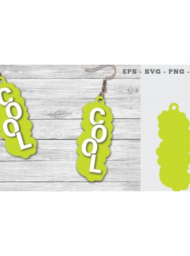 Σετ των 3 Intra απο ξύλο plywood  Χρώμα wenge 3mm-4mm πάχος - Δροσερά σκουλαρίκια κοπής με λέιζερ Δίασταση 3x3 cm INTRAFABR-104827247