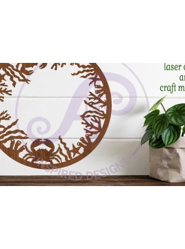 Intra απο ξύλο plywood  Χρώμα wenge 3mm-4mm πάχος - Επιγραφή Coral Wall Art, . Διάνυσμα Fi Δίασταση 40x50 cm INTRAFABR-81742388