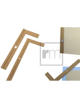 Intra απο ξύλο plywood  Χρώμα wenge 3mm-4mm πάχος - Πρότυπο εργαλείου κοπής γωνίας Δίασταση 30x20 cm INTRAFABR-105156081