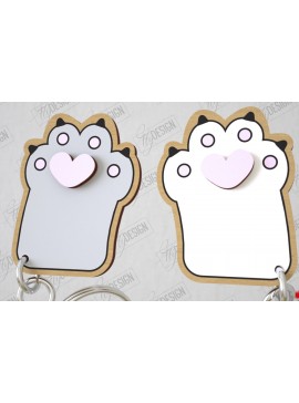 Σετ των 2 Intra απο ξύλο plywood  Χρώμα wenge 3mm-4mm πάχος - Μπρελόκ Ζευγαριού | Δώρο του Αγίου Βαλεντίνου Δίασταση 4x4 cm INTRAFABR-122892344