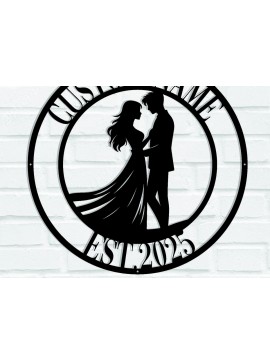 Intra απο ξύλο plywood  Χρώμα wenge 3mm-4mm πάχος - Ζευγάρι Valentine ό σημάδι Δίασταση 30x40 cm INTRAFABR-111650402