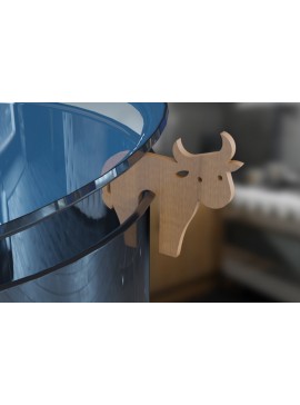 Intra απο ξύλο plywood  Χρώμα wenge 3mm-4mm πάχος - Αγελάδα . Pot Prop Δίασταση 30x20 cm INTRAFABR-75904429