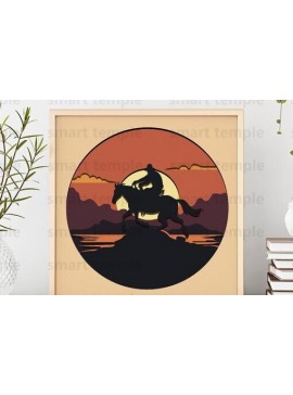 Intra απο ξύλο plywood  Χρώμα wenge 3mm-4mm πάχος - Cowboy Cricut, Cowboy Layered, Cowboy Δίασταση 30x20 cm INTRAFABR-79150093