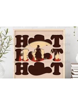 Intra απο ξύλο plywood  Χρώμα wenge 3mm-4mm πάχος - Καπέλο Cowboy Multilayered, Cowboy Hat Δίασταση 30x20 cm INTRAFABR-66907207