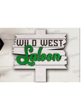 Intra απο ξύλο plywood  Χρώμα wenge 3mm-4mm πάχος - Διακόσμηση δίσκων Cowboy Tiered Δίασταση 30x20 cm INTRAFABR-122600935