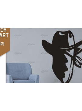 Intra απο ξύλο plywood  Χρώμα wenge 3mm-4mm πάχος - Cowboy Wall Art . Χαρτί καουμπόη Δίασταση 40x50 cm INTRAFABR-109079331