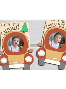 Intra απο ξύλο plywood  Χρώμα wenge 3mm-4mm πάχος - Cozy Coupe Ψυγείο Photo Magnet πλαίσιο Δίασταση 20x25 cm INTRAFABR-99708935