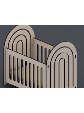 Intra απο ξύλο plywood  Χρώμα wenge 3mm-4mm πάχος - κούνιας / Κούνια κρεβατιού για βρεφική κούνια Δίασταση 30x20 cm INTRAFABR-36893371