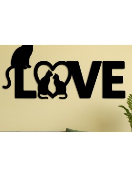 Σετ των 2 Intra απο ξύλο plywood  Χρώμα wenge 3mm-4mm πάχος - Cricut Cats Art Decor Cut File Δίασταση 4x4 cm INTRAFABR-76374789