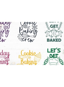 Σετ των 2 Intra απο ξύλο plywood  Χρώμα wenge 3mm-4mm πάχος - Πακέτο Χριστουγεννιάτικης Ποδιάς Cricut Δίασταση 15x15 cm INTRAFABR-110275188