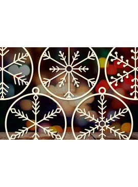 Σετ των 2 Intra απο ξύλο plywood  Χρώμα wenge 3mm-4mm πάχος - Πακέτο Cricut Χριστουγεννιάτικη διακόσμηση Δίασταση 4x4 cm INTRAFABR-121963814