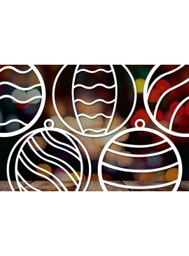 Σετ των 2 Intra απο ξύλο plywood  Χρώμα wenge 3mm-4mm πάχος - Πακέτο Cricut Χριστουγεννιάτικη διακόσμηση Δίασταση 4x4 cm INTRAFABR-121963930