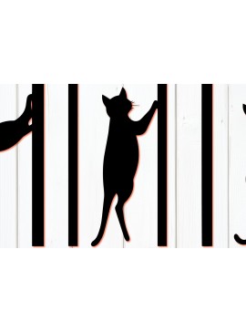 Σετ των 2 Intra απο ξύλο plywood  Χρώμα wenge 3mm-4mm πάχος - Κουφώματα πορτών Cricut με Cat Δίασταση 4x4 cm INTRAFABR-33060356