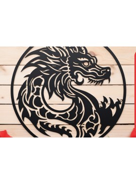 Intra απο ξύλο plywood  Χρώμα wenge 3mm-4mm πάχος - Cricut Dragon Papercut Decor Δίασταση 30x20 cm INTRAFABR-7874291
