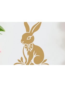 Σετ των 2 Intra απο ξύλο plywood  Χρώμα wenge 3mm-4mm πάχος - Cricut Easter Bunny Cut Δίασταση 4x4 cm INTRAFABR-86591038