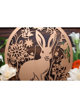 Σετ των 2 Intra απο ξύλο plywood  Χρώμα wenge 3mm-4mm πάχος - Cricut Πασχαλινό Δίασταση 4x4 cm INTRAFABR-25264308