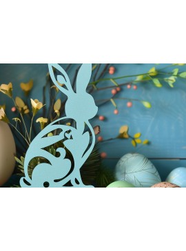 Σετ των 2 Intra απο ξύλο plywood  Χρώμα wenge 3mm-4mm πάχος - Cricut Πασχαλινό Δίασταση 4x4 cm INTRAFABR-66789958