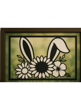 Σετ των 2 Intra απο ξύλο plywood  Χρώμα wenge 3mm-4mm πάχος - Cricut Πασχαλινή διακόσμηση τοίχου Cut Δίασταση 4x4 cm INTRAFABR-111674763