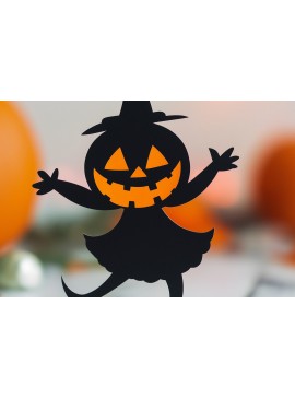 Σετ των 2 Intra απο ξύλο plywood  Χρώμα wenge 3mm-4mm πάχος - Cricut Halloween Χορευτικός Χαρακτήρας Δίασταση 4x4 cm INTRAFABR-24563947