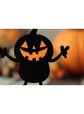 Σετ των 2 Intra απο ξύλο plywood  Χρώμα wenge 3mm-4mm πάχος - Cricut Halloween Χορευτικός Χαρακτήρας Δίασταση 4x4 cm INTRAFABR-28253251