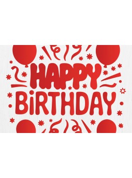 Σετ των 2 Intra απο ξύλο plywood  Χρώμα wenge 3mm-4mm πάχος - Cricut Happy Birthday Card Design 12 Δίασταση 20x20 cm INTRAFABR-119620333