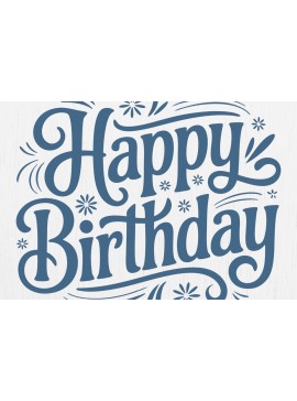 Σετ των 2 Intra απο ξύλο plywood  Χρώμα wenge 3mm-4mm πάχος - Cricut Happy Birthday Card Design 6 Δίασταση 20x20 cm INTRAFABR-119620588