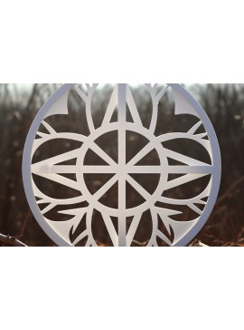 Σετ των 2 Intra απο ξύλο plywood  Χρώμα wenge 3mm-4mm πάχος - Cricut Πινακίδα ειρήνης με Δίασταση 20x20 cm INTRAFABR-80236248