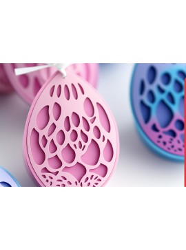 Σετ των 2 Intra απο ξύλο plywood  Χρώμα wenge 3mm-4mm πάχος - Πασχαλινά αυγά με στρώσεις Cricut Ετικέτα Cut F Δίασταση 4x4 cm INTRAFABR-102463828