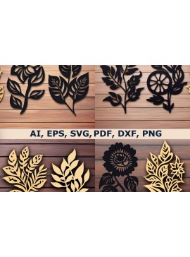 Intra απο ξύλο plywood  Χρώμα wenge 3mm-4mm πάχος - Πακέτο Cricut Leaf Δίασταση 40x50 cm INTRAFABR-102065335