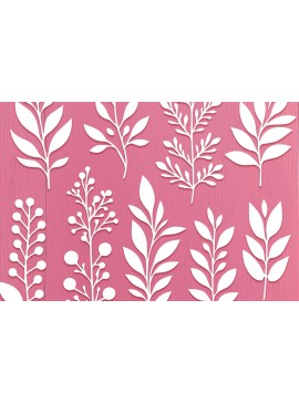 Intra απο ξύλο plywood  Χρώμα wenge 3mm-4mm πάχος - Cricut Natural Shapes Plant Cut File Δίασταση 40x50 cm INTRAFABR-68886385