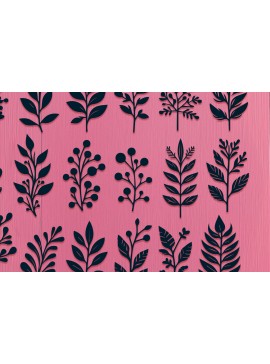 Intra απο ξύλο plywood  Χρώμα wenge 3mm-4mm πάχος - Cricut Natural Shapes Plant Cut File Δίασταση 40x50 cm INTRAFABR-68886376